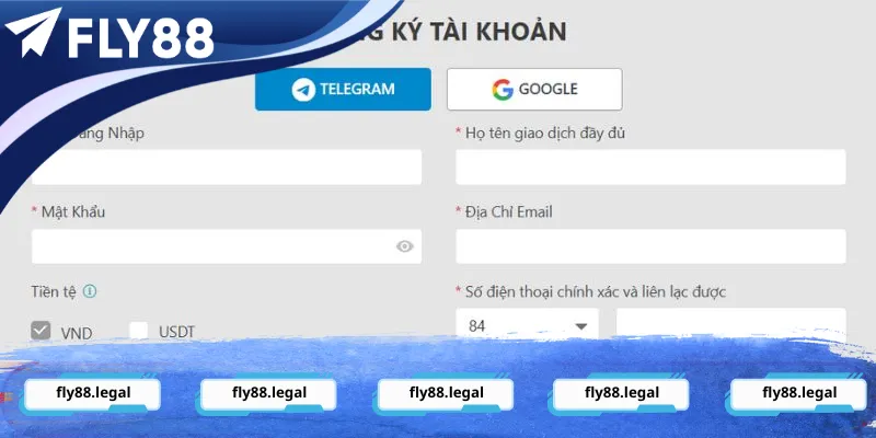 Các bước đăng ký tài khoản